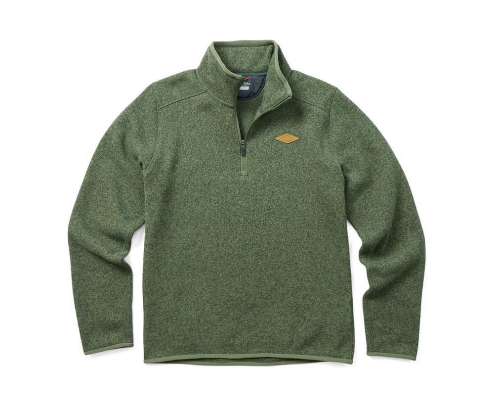 Merrell Pullover Olive - Sweater Weather 1/4 Zip - Mens 43OTCBMWZ